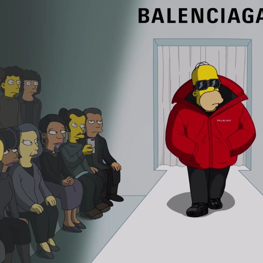The Simpsons Take Over Balenciaga Runway at Paris Fashion Week