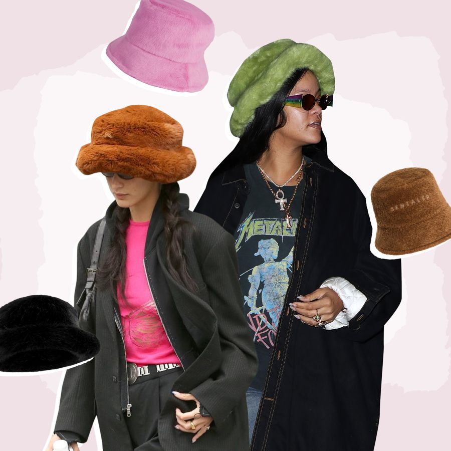 Emma Brewin's Fluffy Bucket Hat Is The It-Girl Accessory Of The