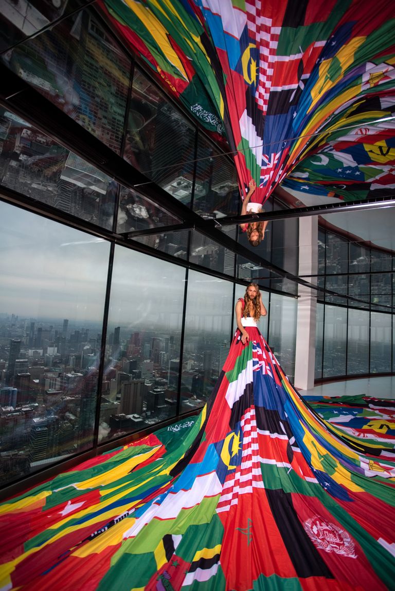 This Toronto-based Advocate Wore the 52-foot Amsterdam Rainbow Dress