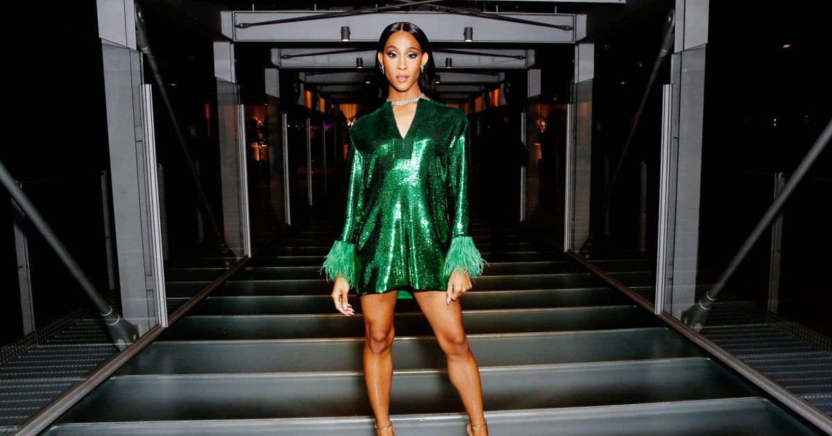 mj rodriguez golden globes dress Michaela Ja Rodriguez Got a Standing Ovation at the Golden Globes