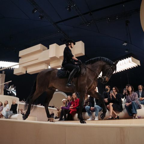 Chanel Opened its SS22 Couture Show with a Royal on Horseback