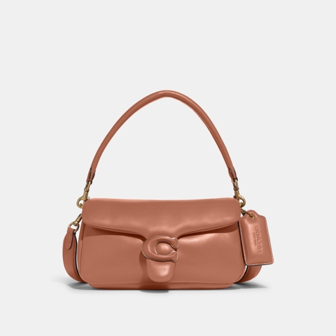 Coach Leather Covered C Closure Pillow Talk Tabby Shoulder Bag