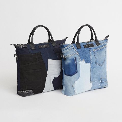 WANT Les Essentiels O'Hare Limited Edition Denim Patchwork Shopper Tote