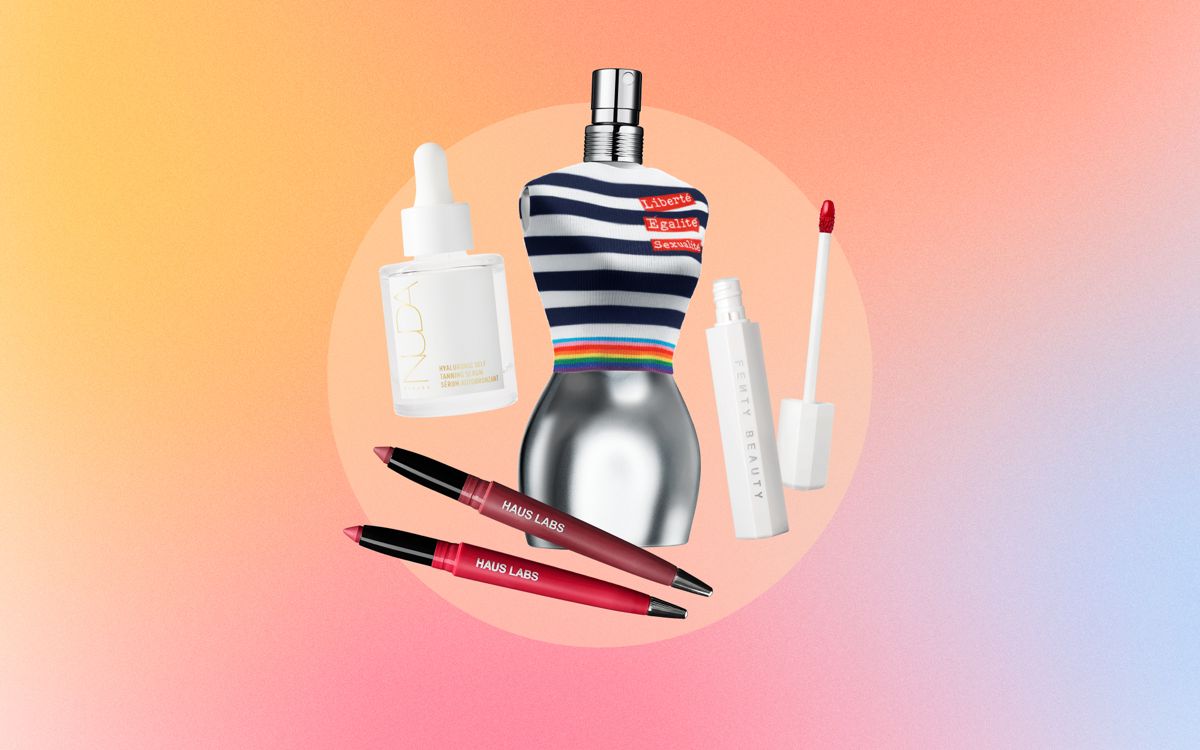 a collage of beauty products launching in june 2022