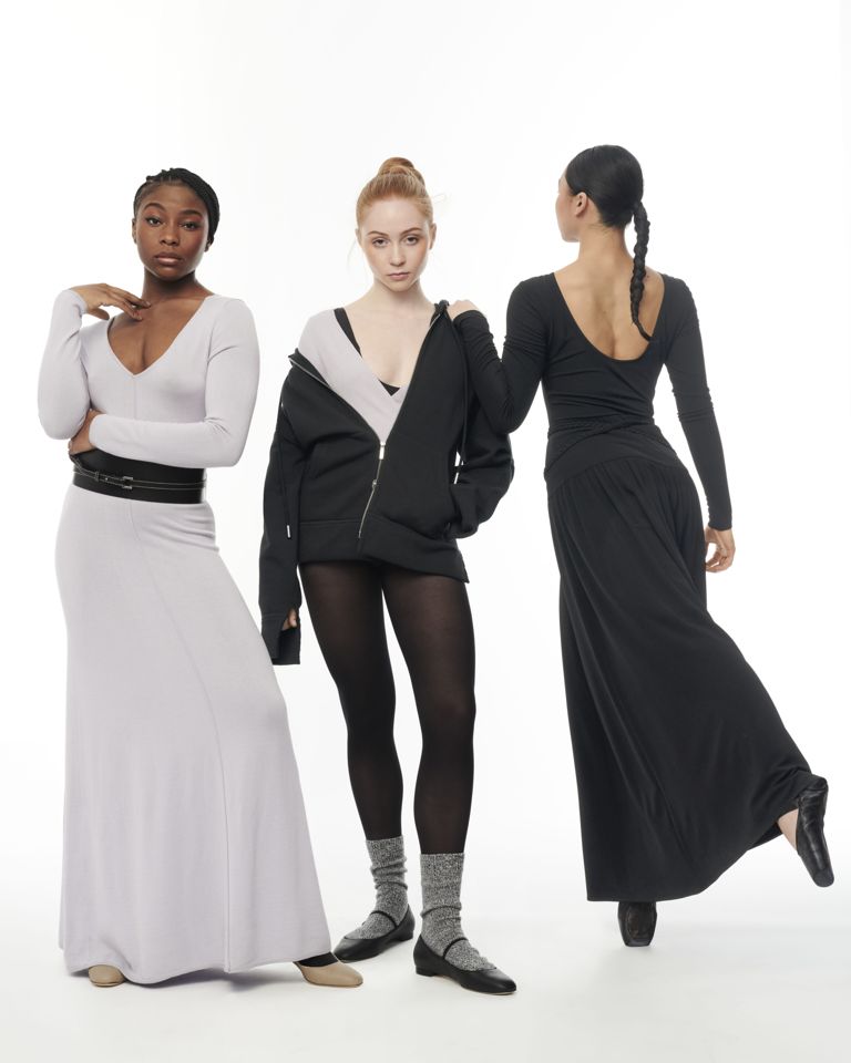 Three ballerinas in Lafayette 148