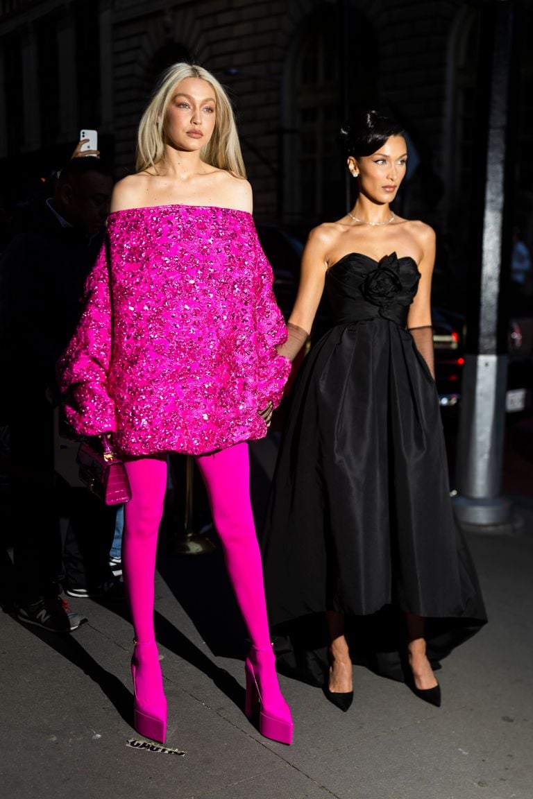 Gigi and Bella Hadid street style