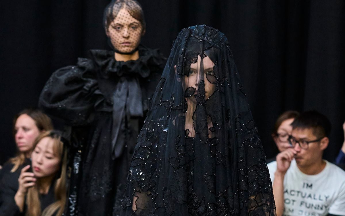 princess polly baby blue dress Funeral Fashion Is This Spooky Season's Chicest Trend