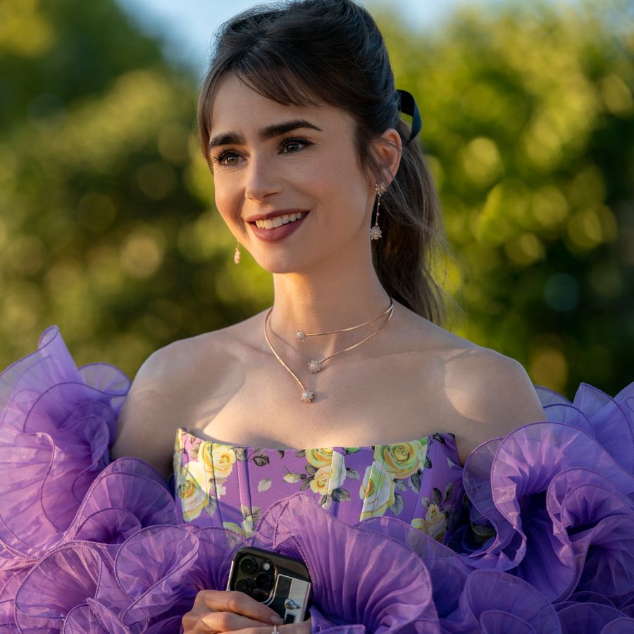 emily in paris season 2 episode 2 purple dress Netflix 'Emily in Paris' Season 2: Where to Get Emily Cooper's Outfits Femestella