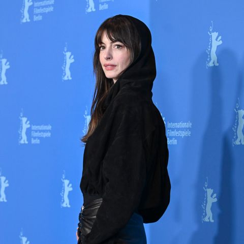 Anne Hathaway Agrees: In 2023, Your Dress Should Have a Hood