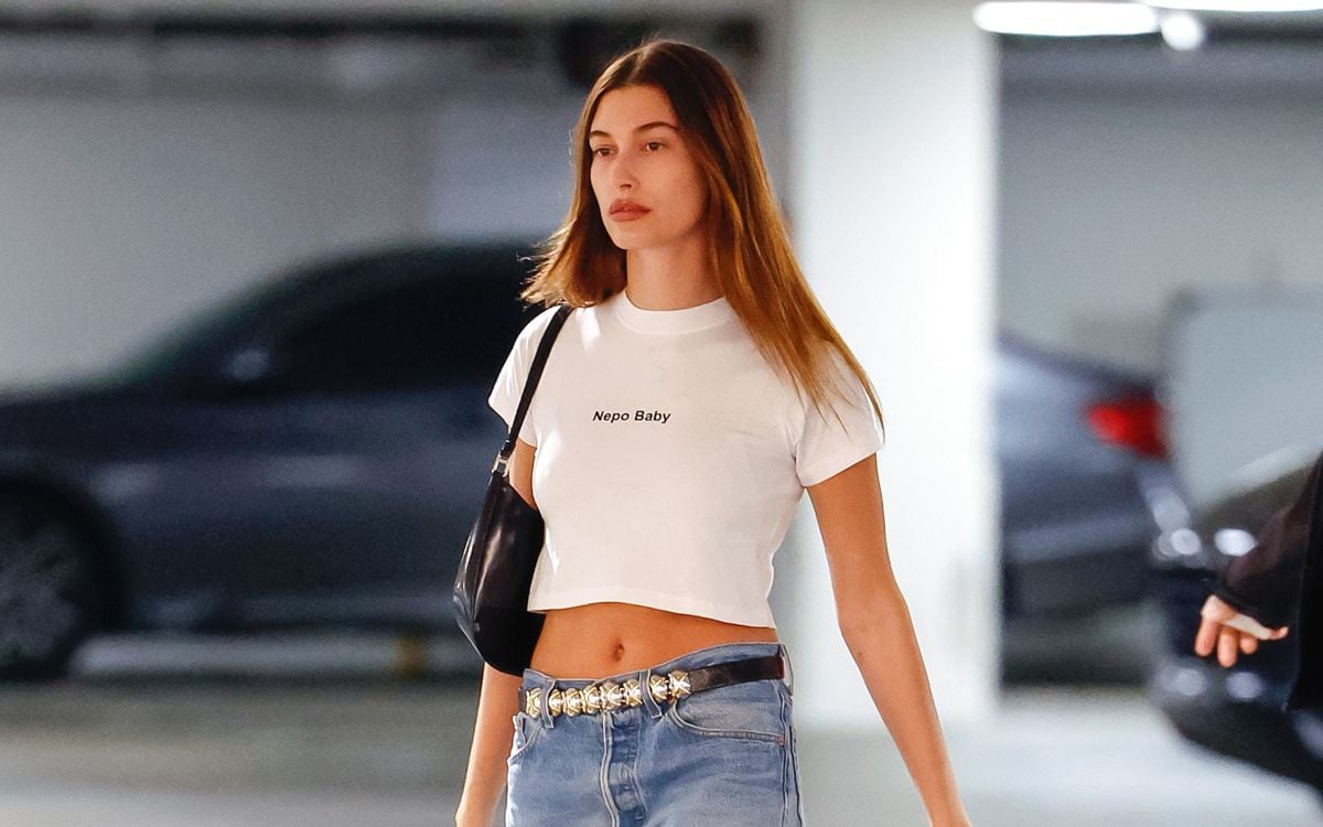 hailey bieber nepo baby t-shirt