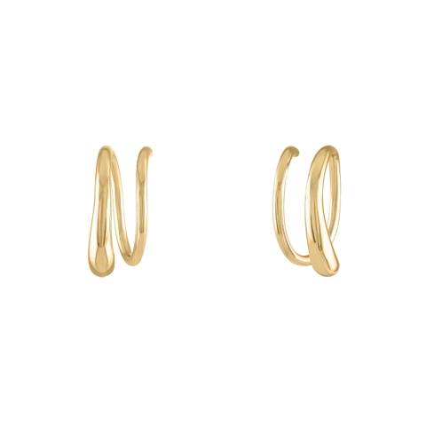 Maison Miru Classic Twirl Earrings in Titanium