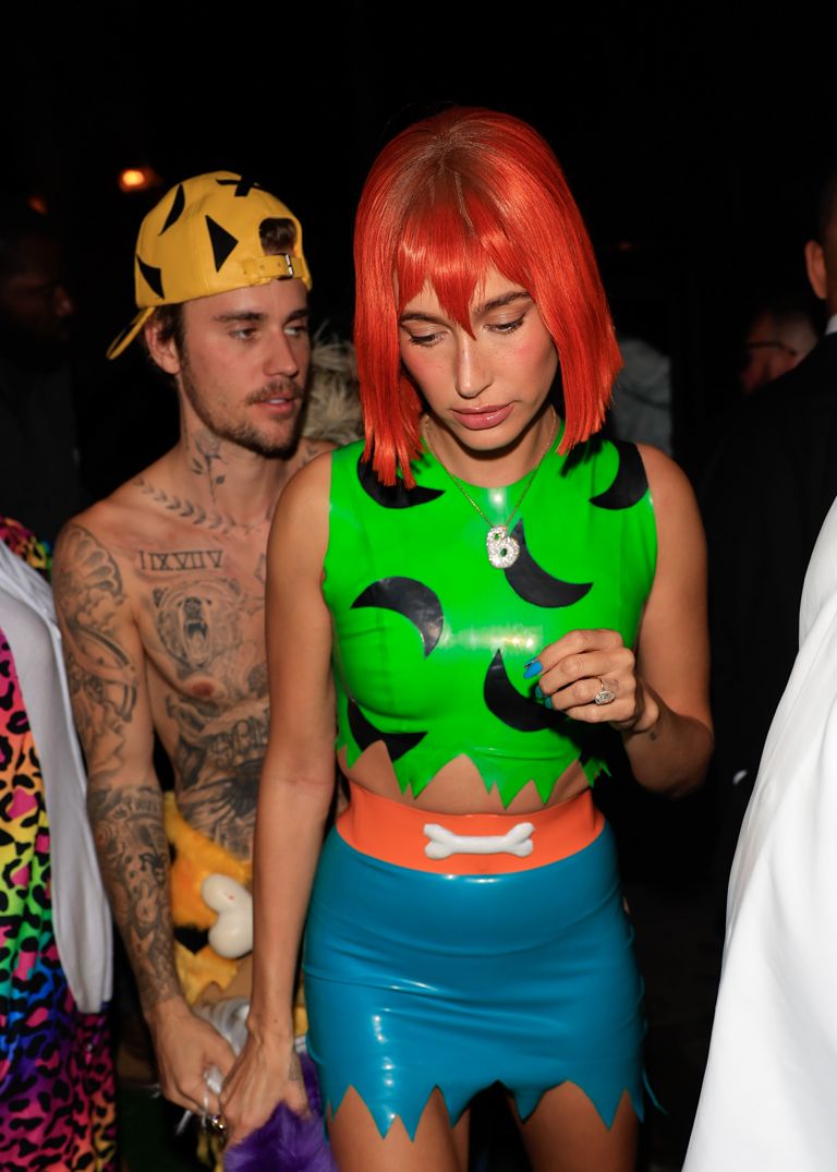 Hailey and Justin Bieber at a L.A. Halloween party