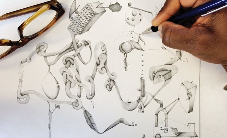 Meet Surrealist Scarf Designer Yaw Tony