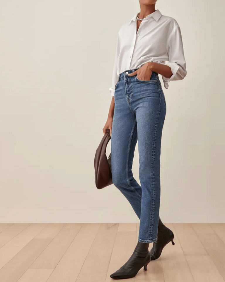 reformation straight leg