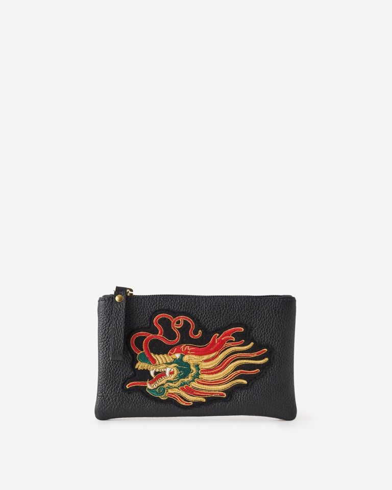 Roots x CLOT Lunar New Year zip pouch