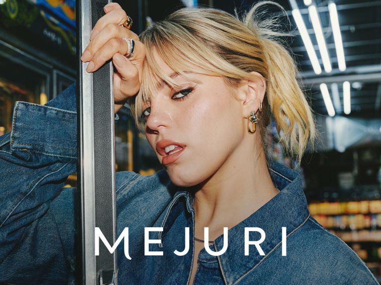Renee Rapp in Mejuri's latest earring campaign
