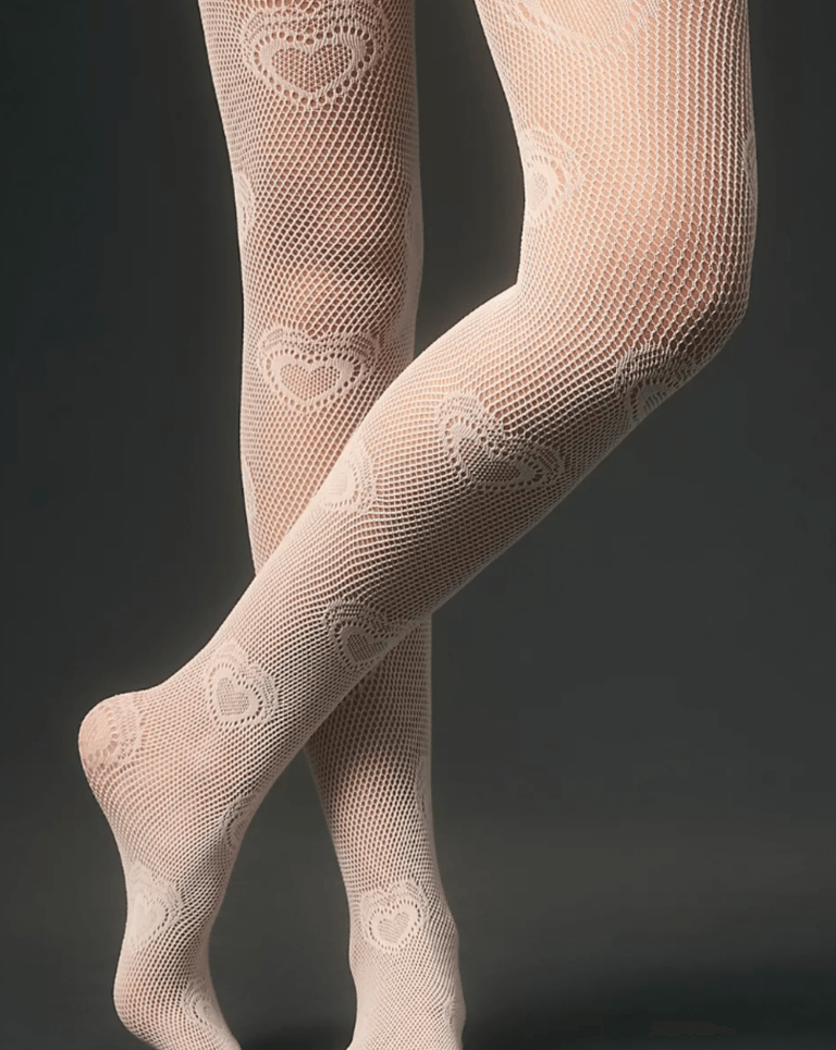 Product image of knit heart tights