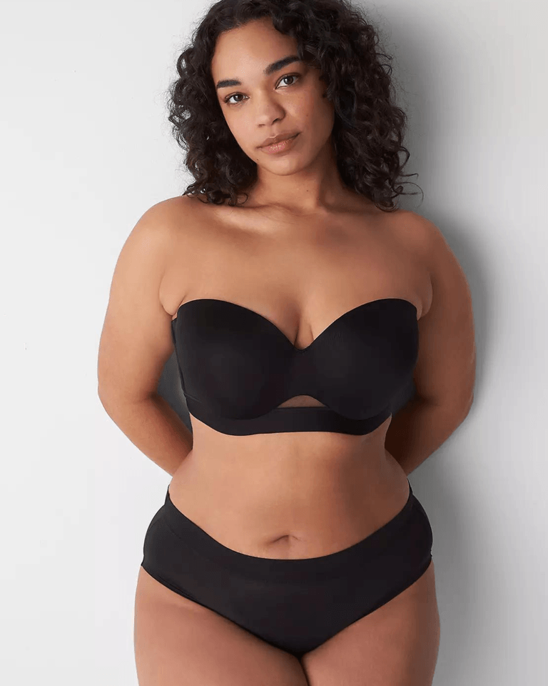larger busts strapless bra