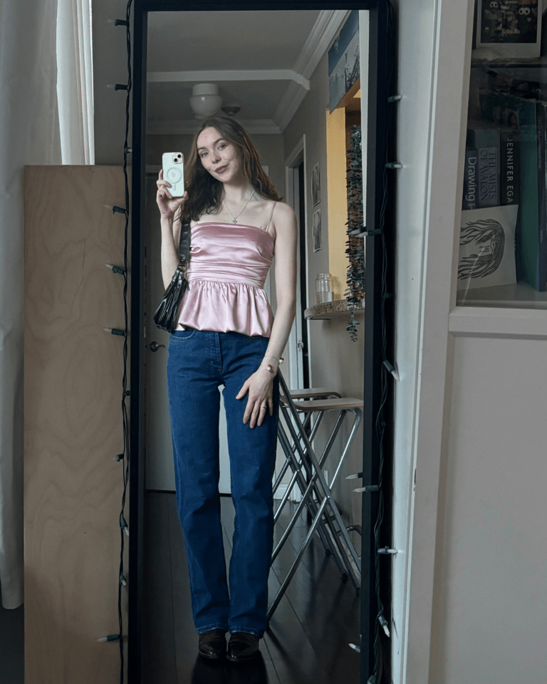 I tried wearing peplum tops: dynamite