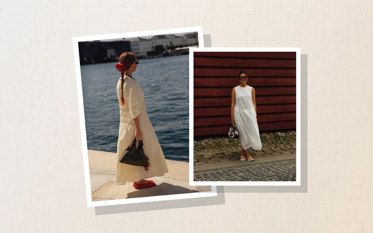 linen scallop dress Chamberlain Scallop Trim Mini Dress White main image 0