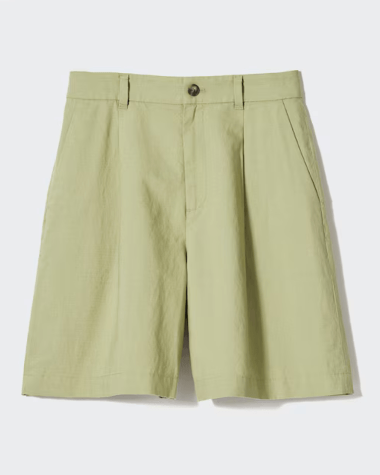 uniqlo linen shorts