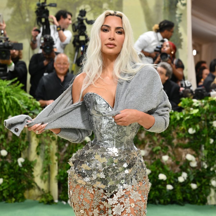 kim kardashian fit and flare dress Kim Kardashian White Lace Two-Piece 33rd Birthday Cocktail Dress