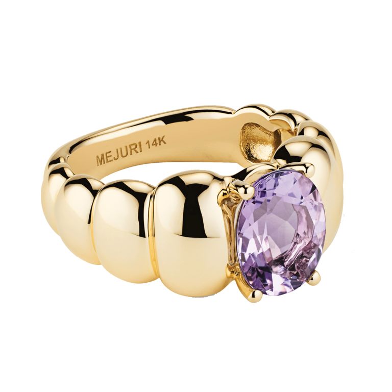 Mejuri Puffy Charlotte Gemstone Ring
