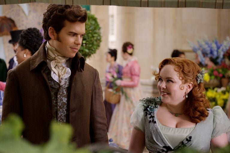 Nicola Coughlan and Luke Newton On *That* Bridgerton Love Scene