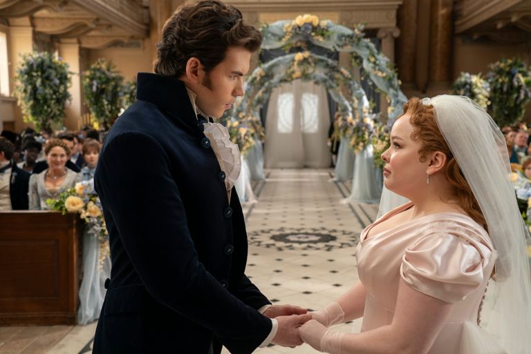 Nicola Coughlan and Luke Newton On *That* Bridgerton Love Scene