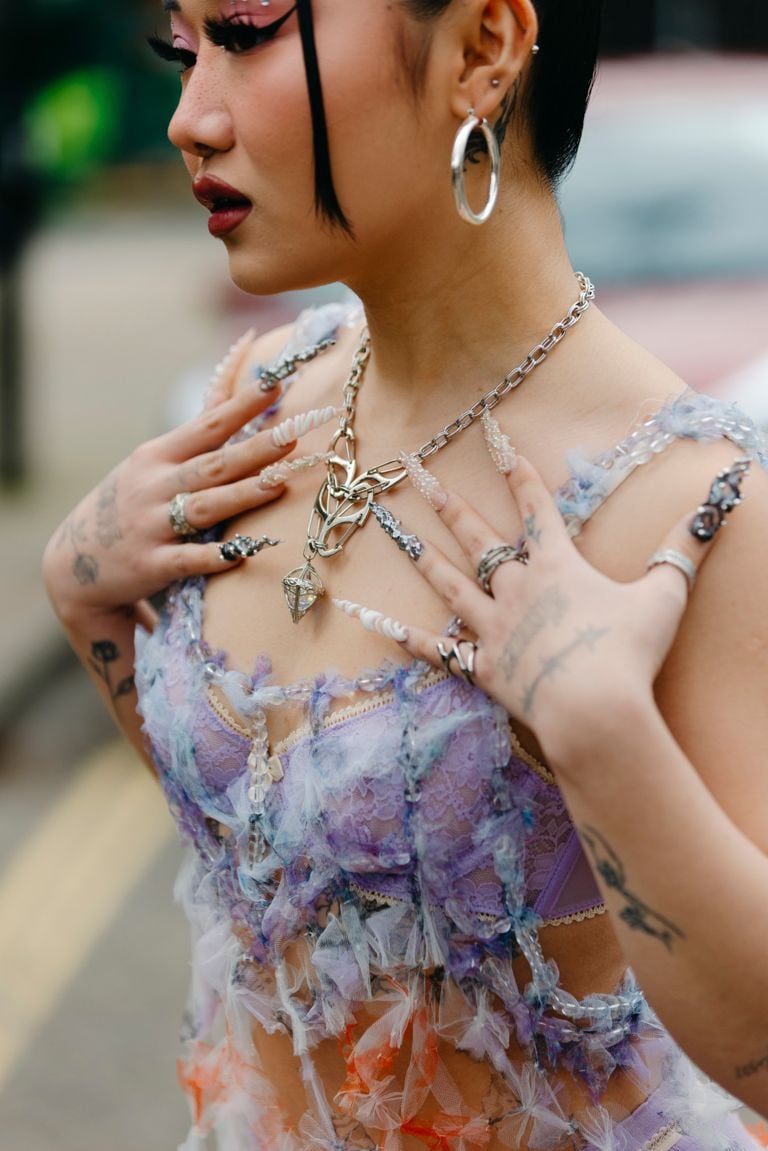 street style image of rings, how to stack rings