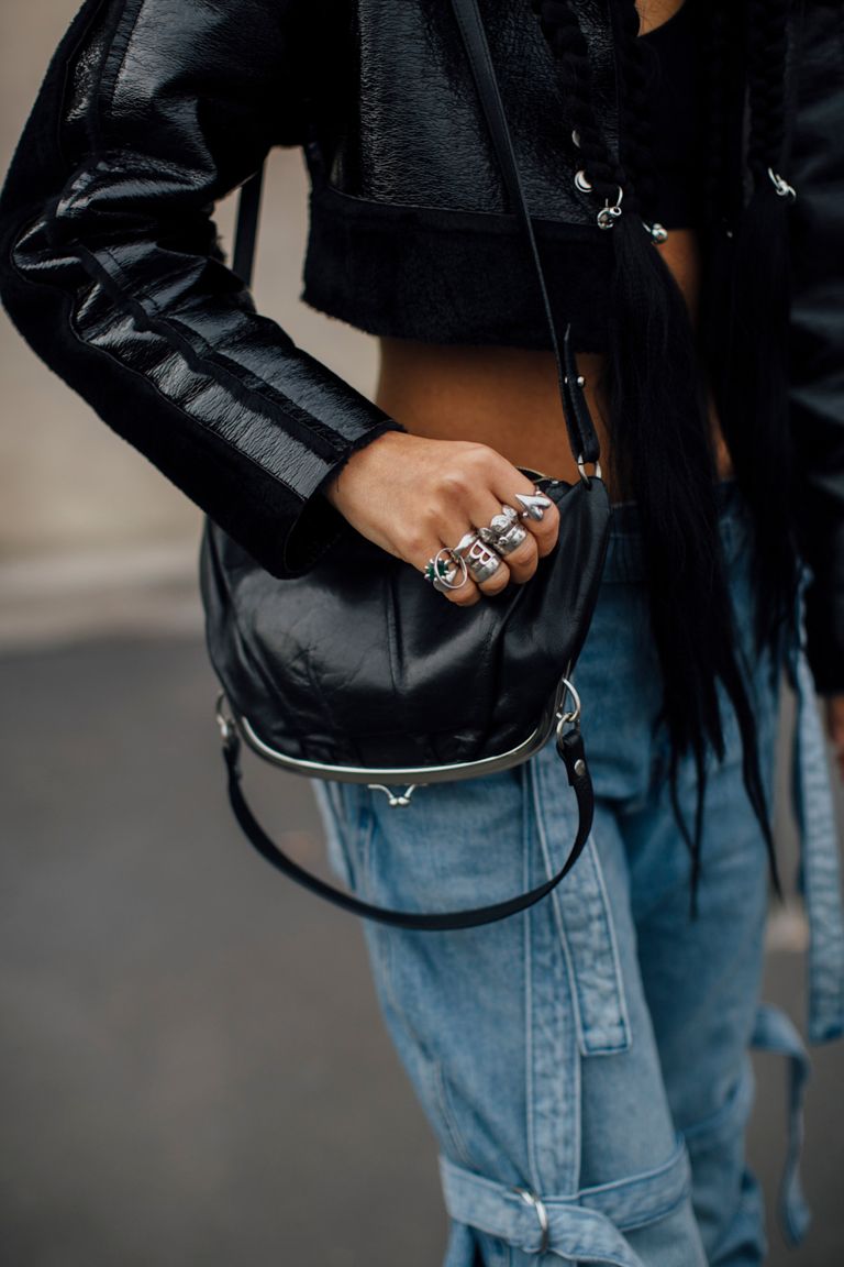 street style image of rings, how to stack rings