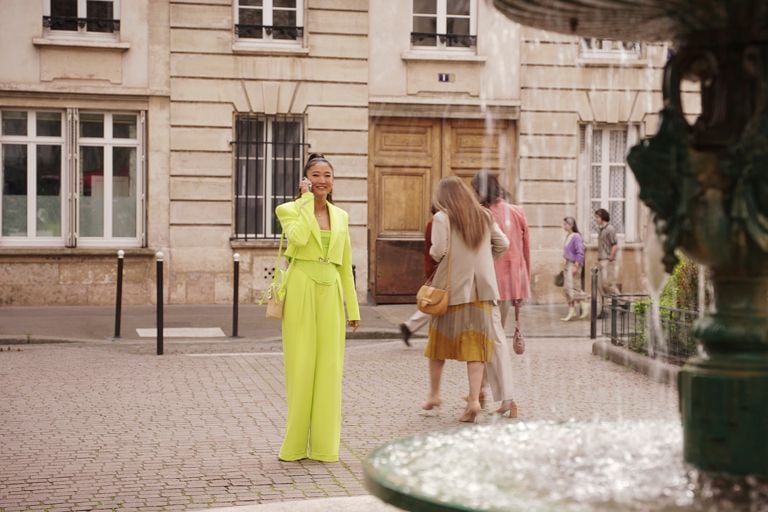 emily in paris green dress Emily in Paris Green Coat X-Large / Green main image 1