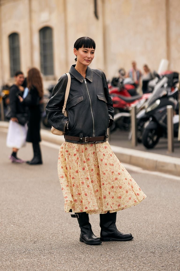 milan fashion week riding boots