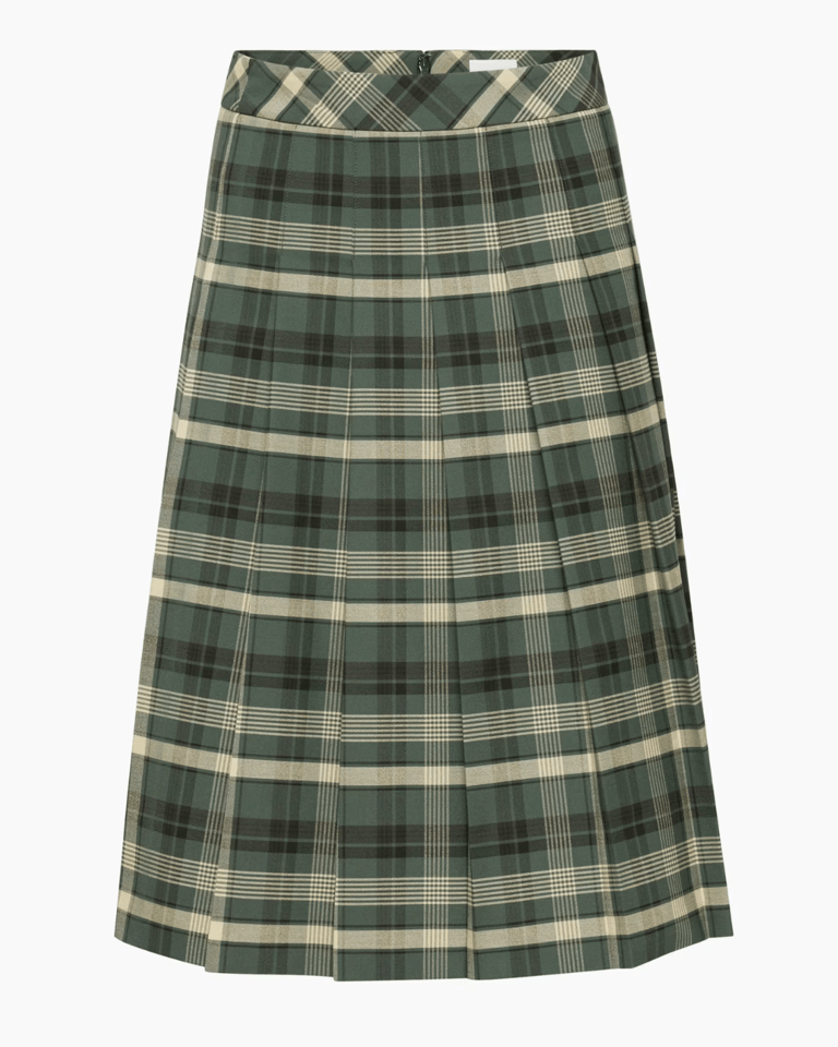aritzia olive green skirt