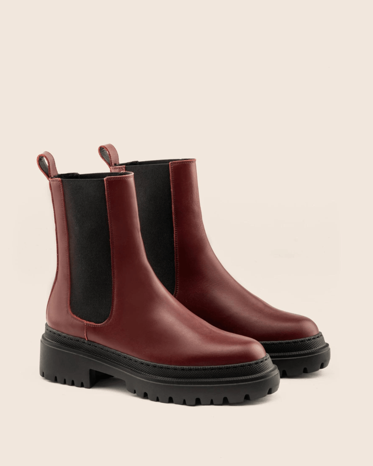 maguire boots, burgundy clothes