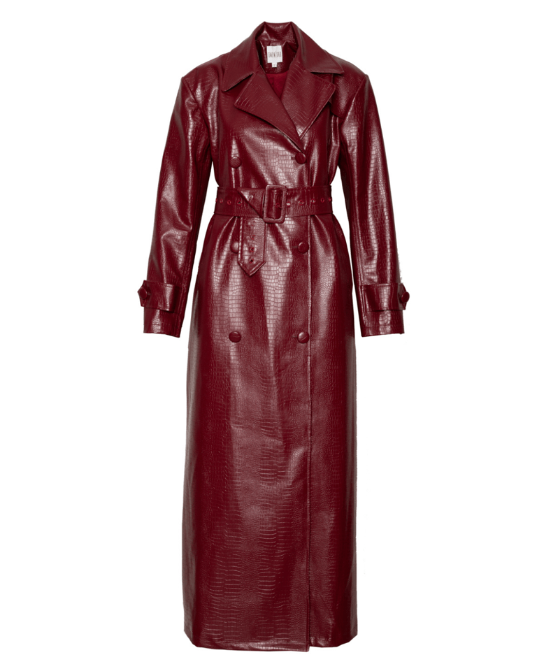ono leather jacket burgundy clothes