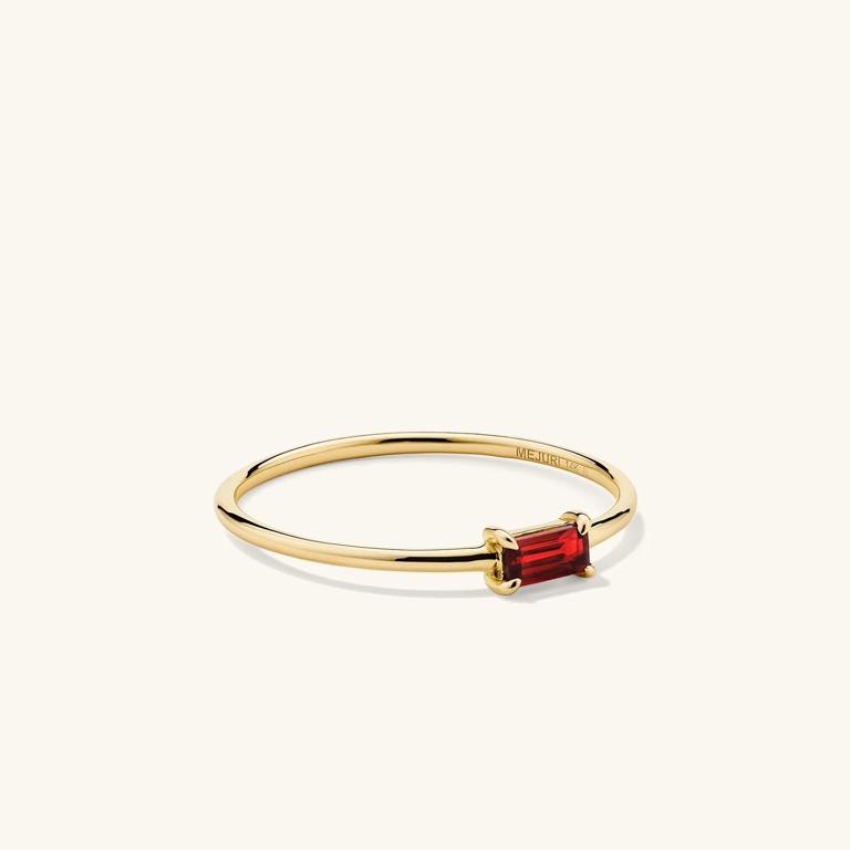 Mejuri Baguette stacker ring