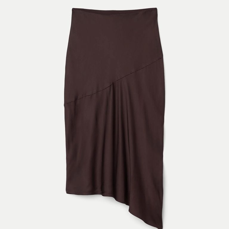 Frank and Oak asymmetrical midi skirt