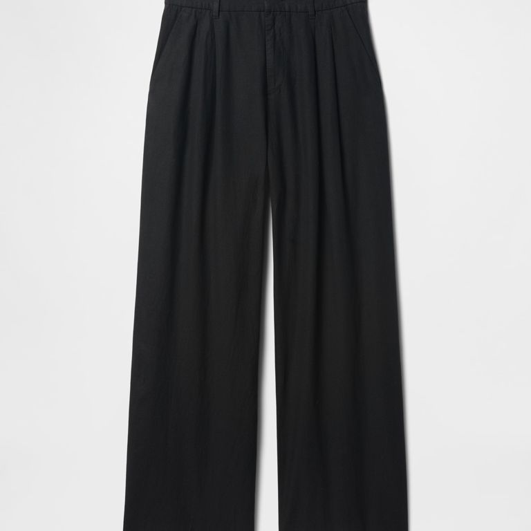 The Gap high rise linen-blend trousers