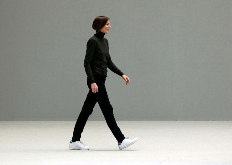 PARIS, FRANCE - MARCH 06: Phoebe Philo walks the runway during the Celine Ready to Wear Autumn/Winter 2011/2012 show during Paris Fashion Week on March 6, 2011 in Paris, France. (Photo by Michel Dufour/WireImage)