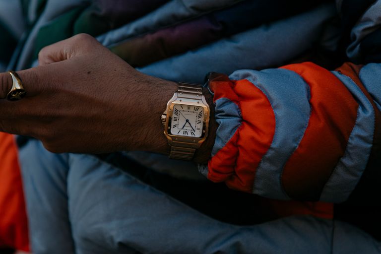 Man wearing Cartier watch, how to start a watch collection, cartier