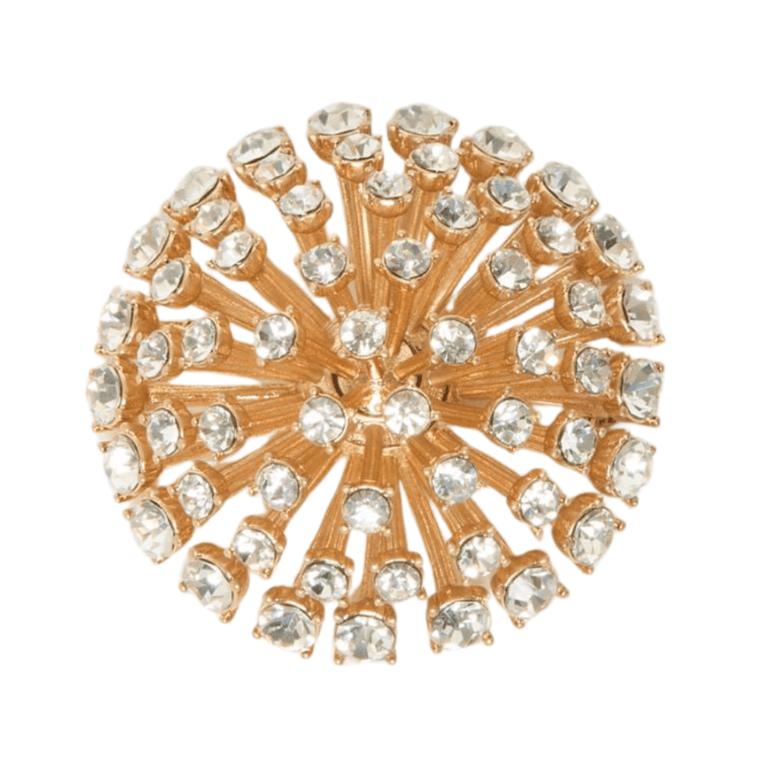 Max Mara Metal Flower Brooch