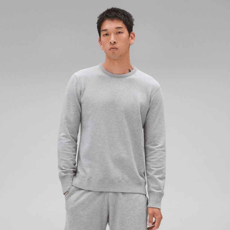 Midweight Terry Slim Crewneck