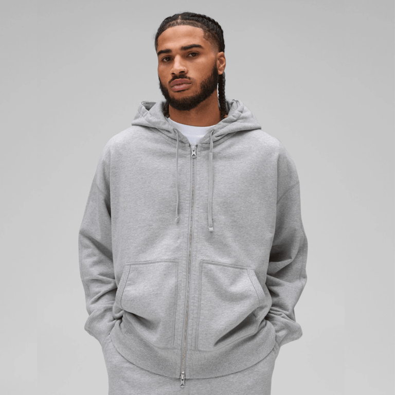 Midweight Terry Relaxed Zip Hoodie