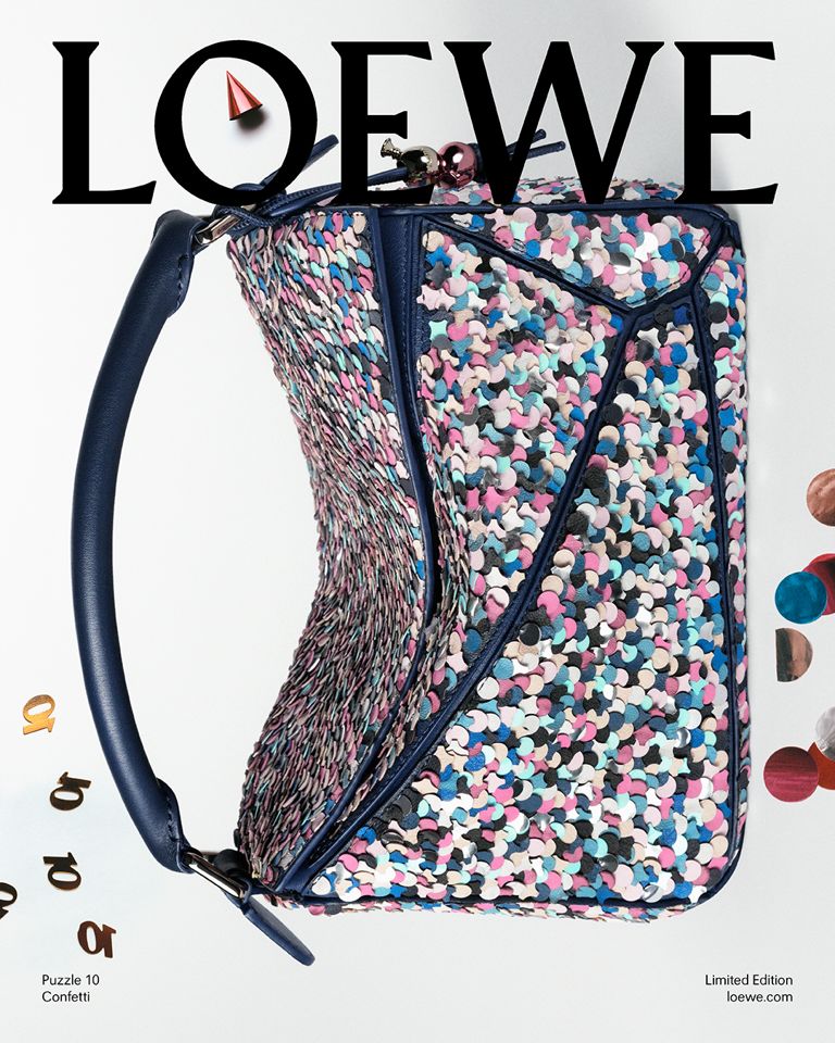Aaron Taylor-Johnson Omega Loewe Puzzle Bag