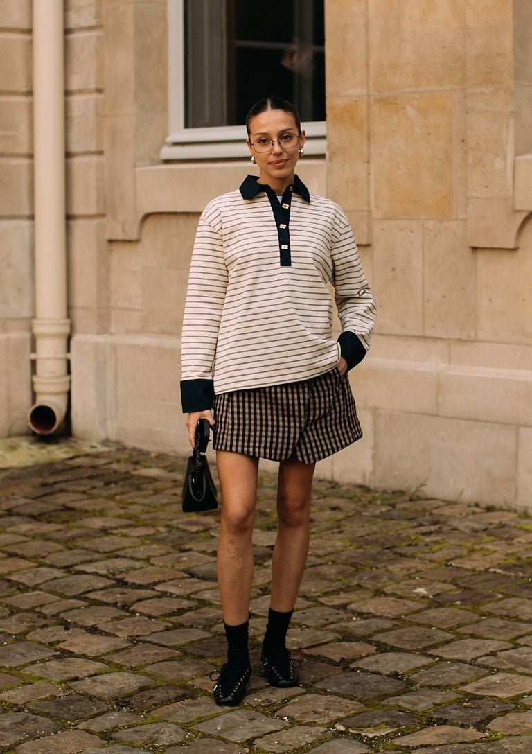 wrap skirts: plaid skort