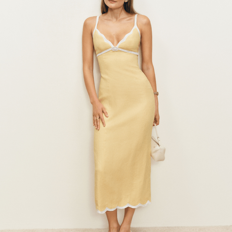 Reformation Sara Linen Dress
