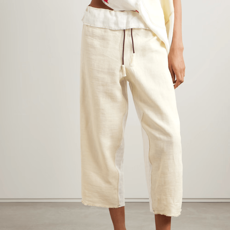 Thank You Have A Good Day Cropped Wide Leg Pants
