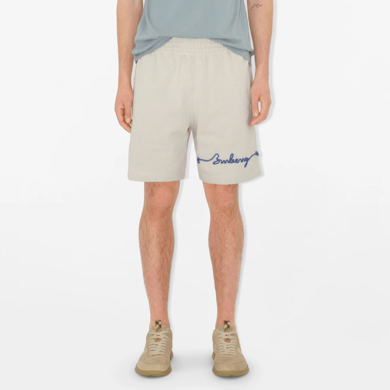 Burberry Logo Cotton Shorts