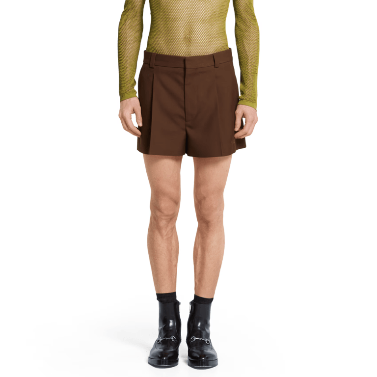 Gucci Wool Twill Shorts